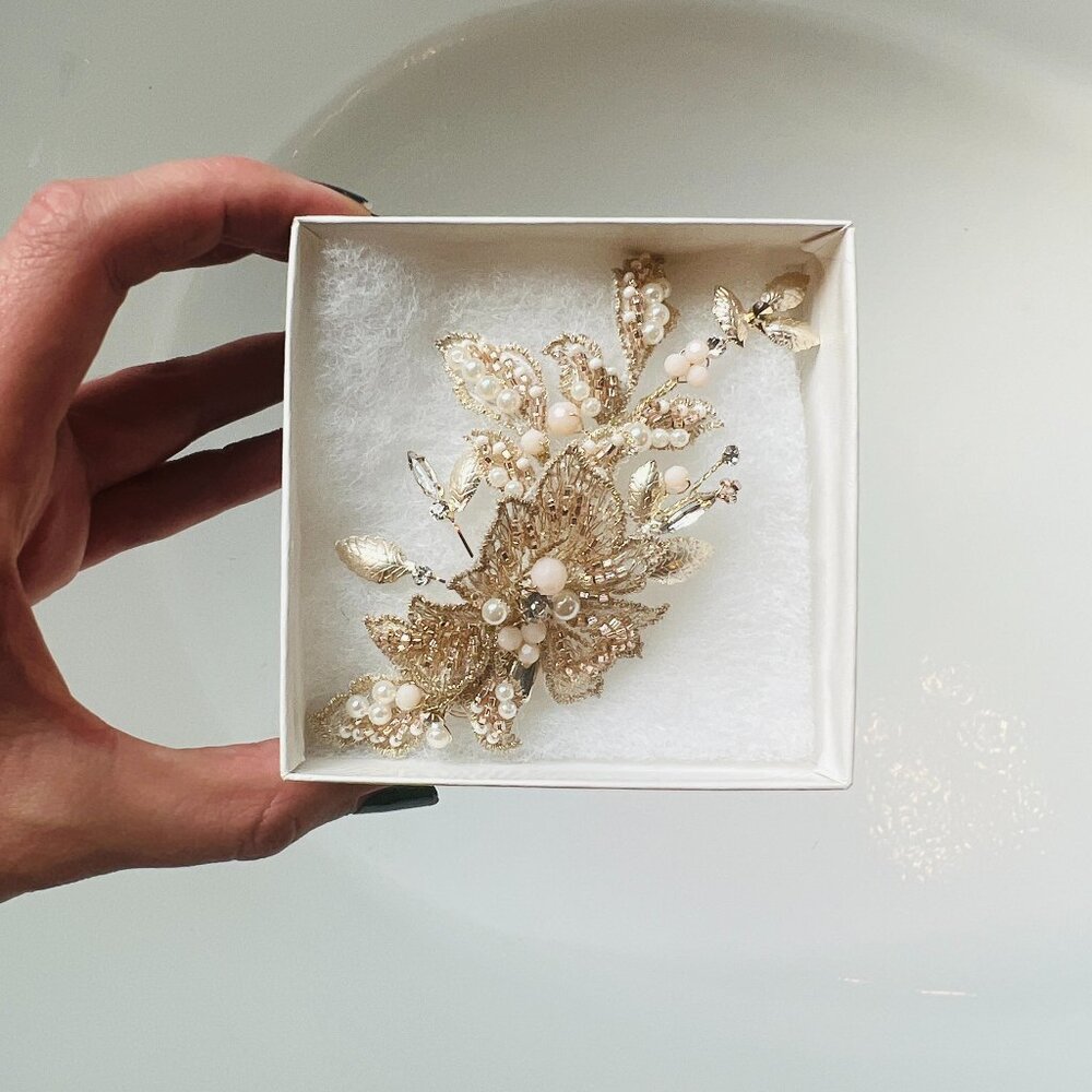Boho Hair Clip for Wedding